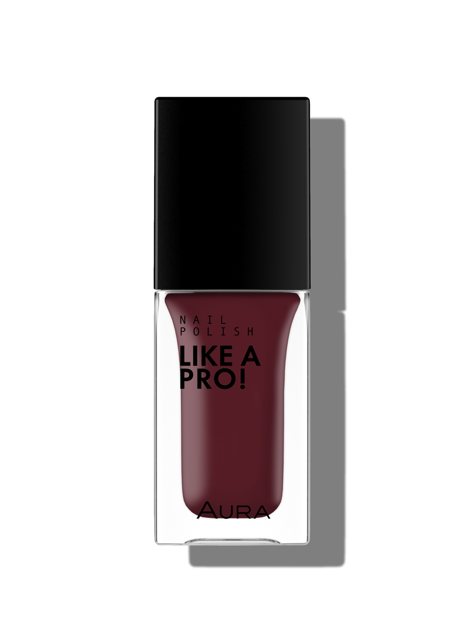 Nail Polish Like a PRO! 121 Dark Plum Red 