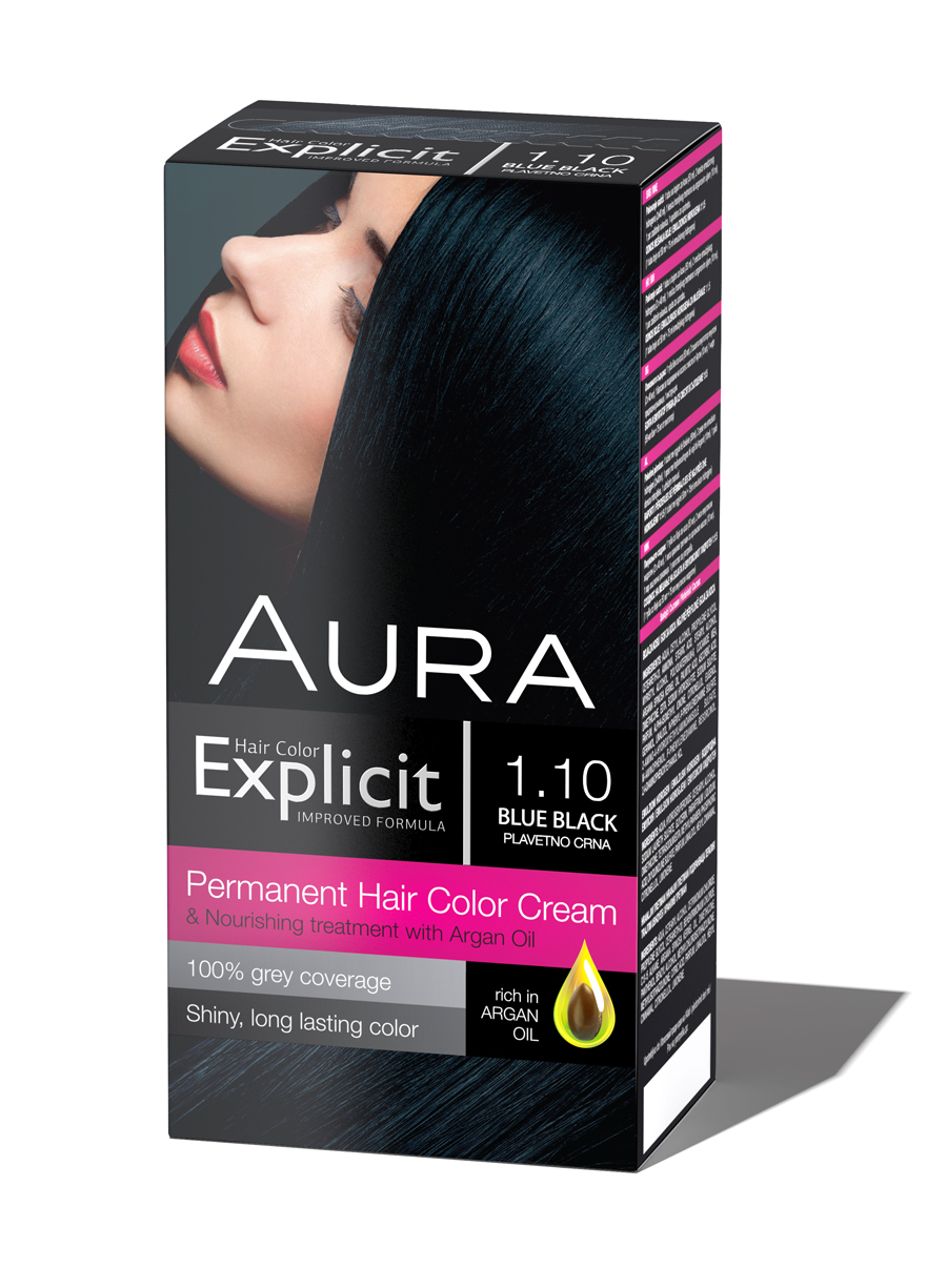 Explicit hair colour 1.10 Blue Black 