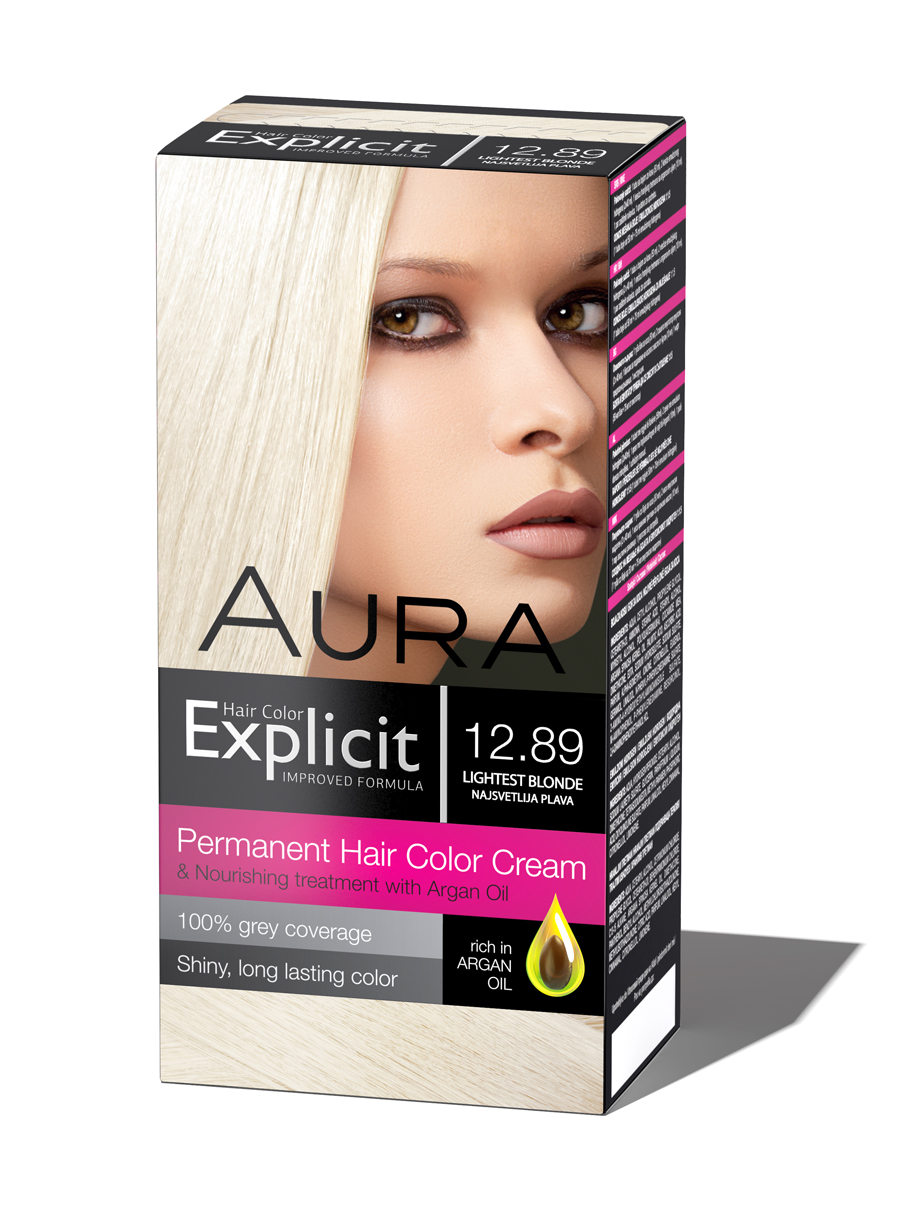 Explicit hair colour 12.89 Lightest blonde 