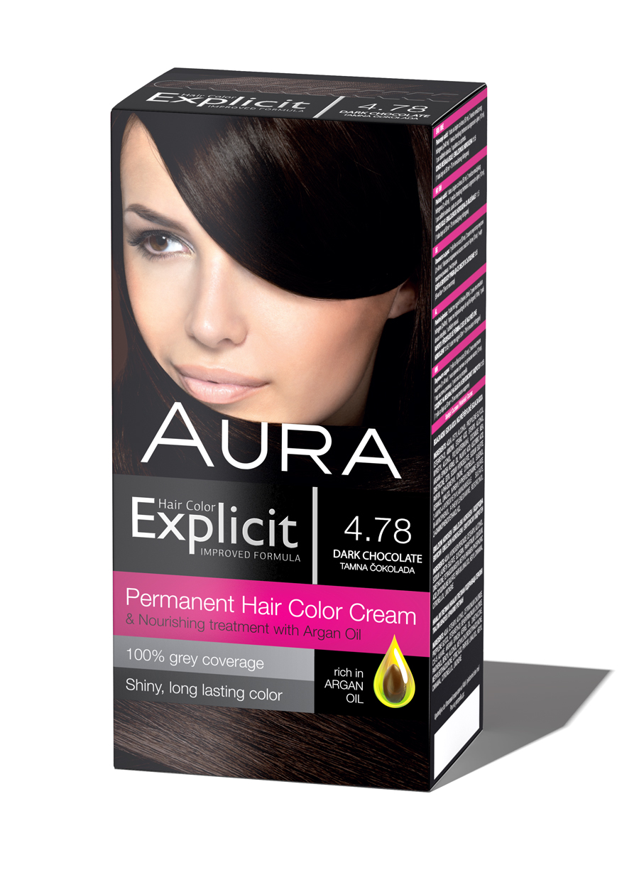 Explicit hair colour 4.78 Dark Chocolate 