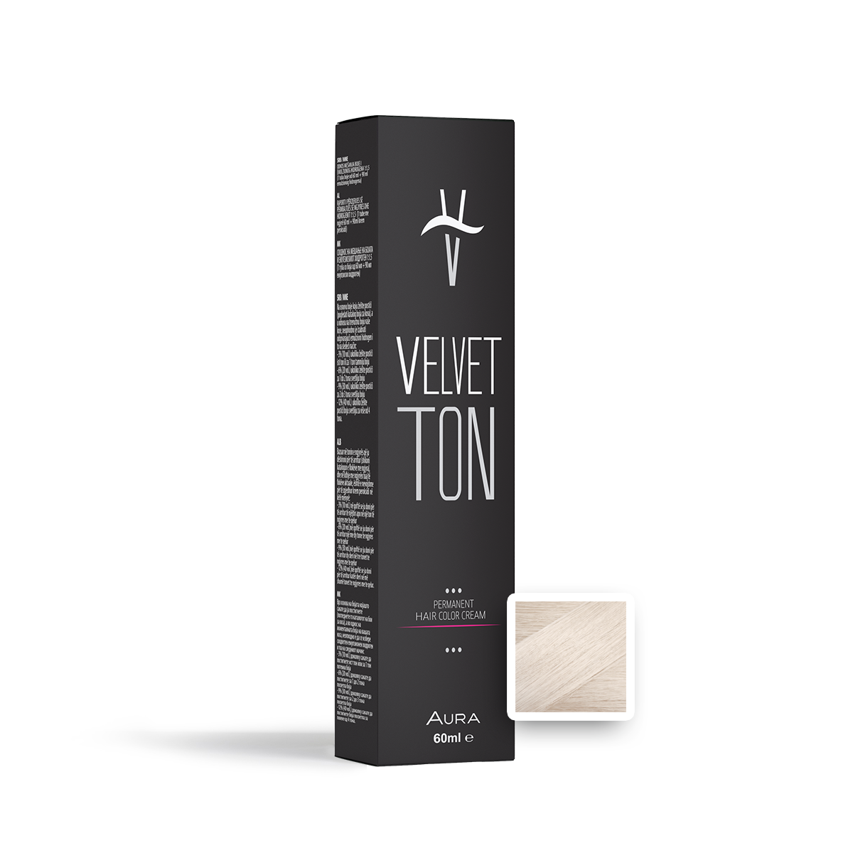 Hair color VELVET TON 10B Ultra light Pearl Blonde 