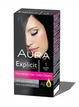 Explicit hair colour 1 Black