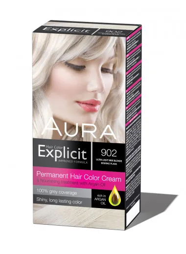 Explicit hair colour 902 Ultra light irise blonde 