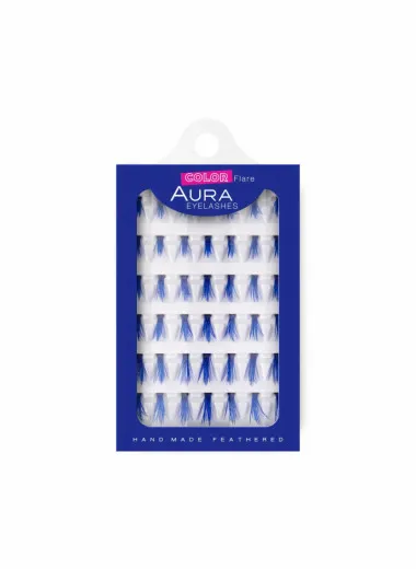 Colored false eyelashes, BLUE 