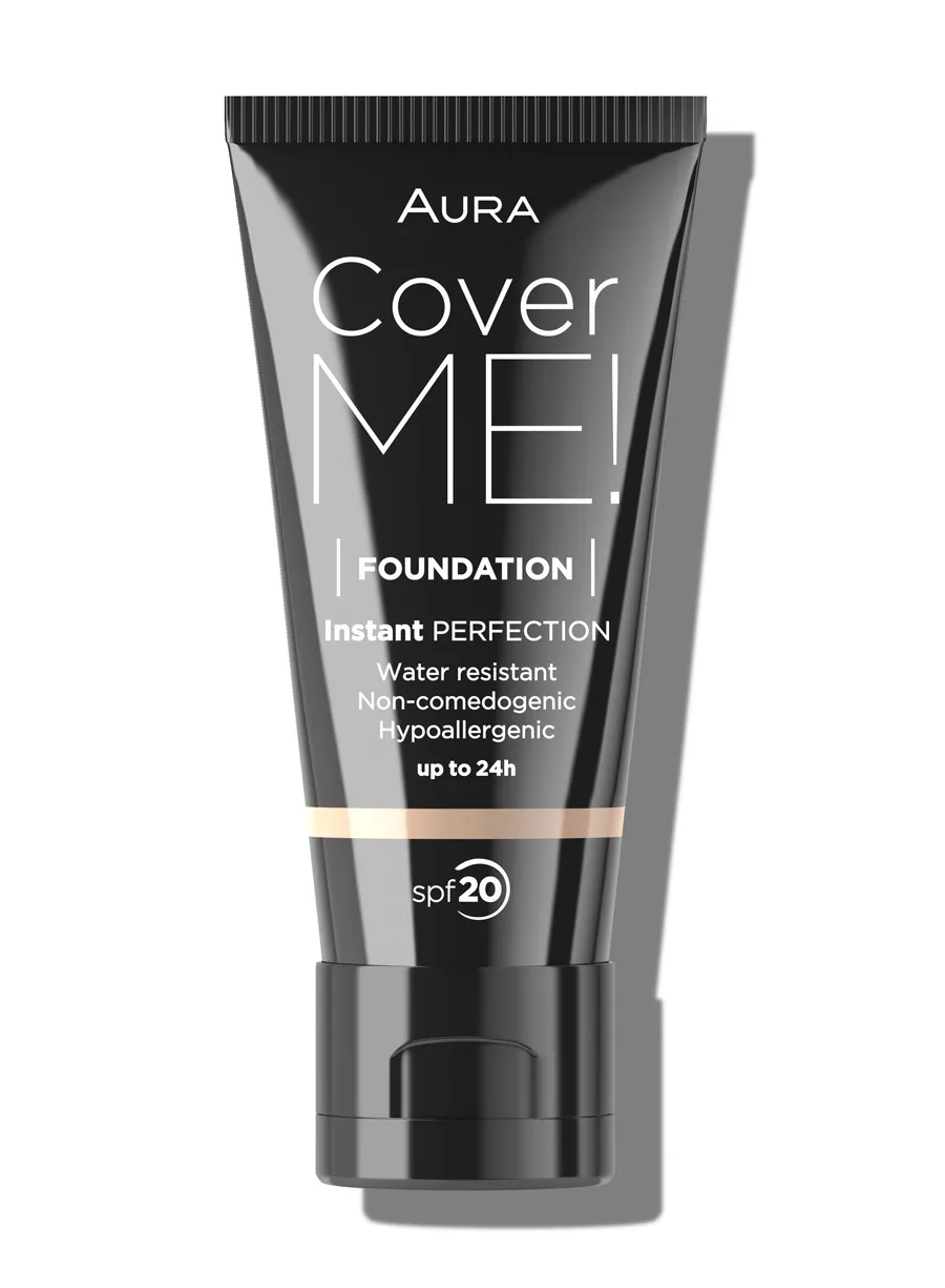 Liquid foundation COVER ME! 101 Alabaster 